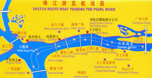 广州珠江游船路线,广州珠江游船路线图